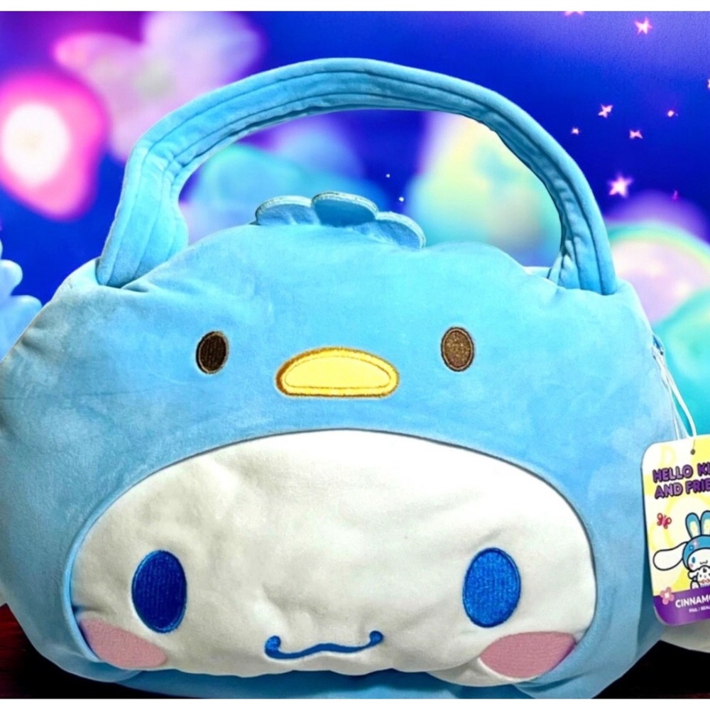 Sanrio Hello Kitty and Friends Spring Soft‎ Plush Pail Cinnamoroll Easter Basket